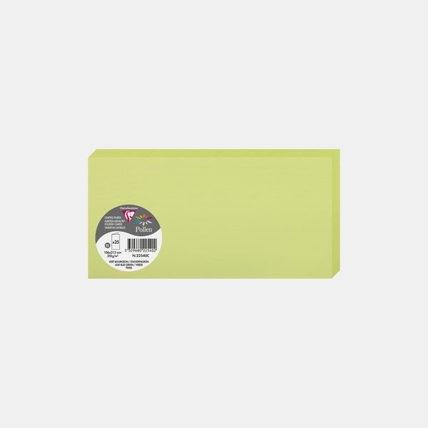Pre-folded card 213x213 vellum 210g green bud Pollen