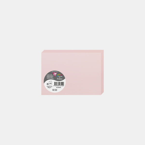 Carte pré pliée 110x210 velin 210g rose Pollen