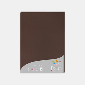 Feuille A4 velin 210g cacao Pollen