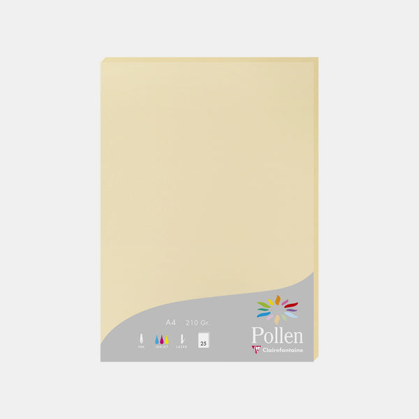 Feuille A4 velin 210g chamois Pollen