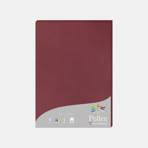 A4-Pergamentblatt, 210 g, burgunderfarbener Pollen