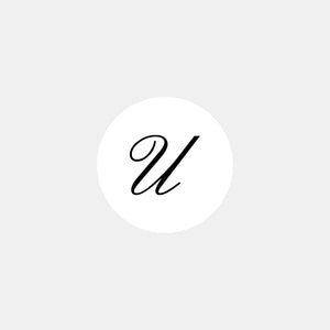 Alphabet Raute Englischer Buchstabe U