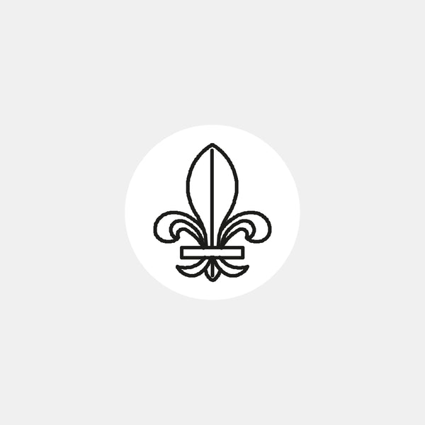 Lily flower symbol lozenge