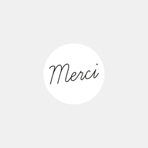 Thank you symbol sticker