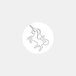 Einhorn-Symbol-Pastille