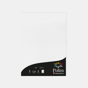 A4-Pergamentblatt, 120 g, weißer Pollen