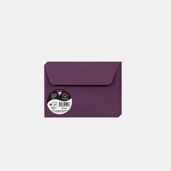 Envelope 114x162 vellum 120g blackcurrant Pollen