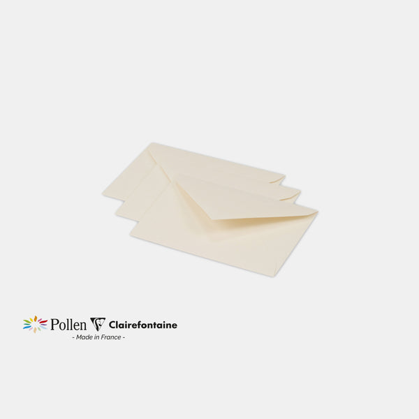 Enveloppe 75x100 velin 120g ivoire Pollen