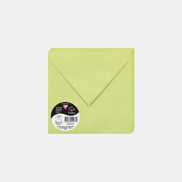 Envelope 165x165 vellum 120g green bud Pollen