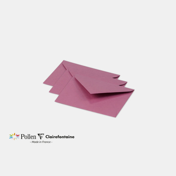 Enveloppe 75x100 velin 120g rose hortensia Pollen