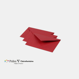 Envelope 75x100 vellum 120g red currant Pollen