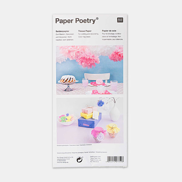 5 Blatt silbernes Seidenpapier