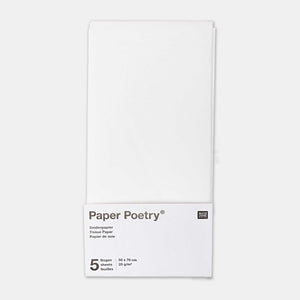 5 Blatt weißes Seidenpapier