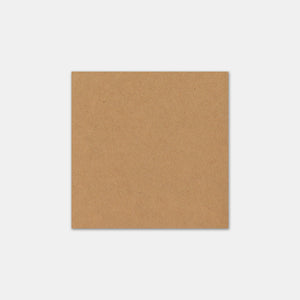 Karte 90x90mm Kraftmaterial