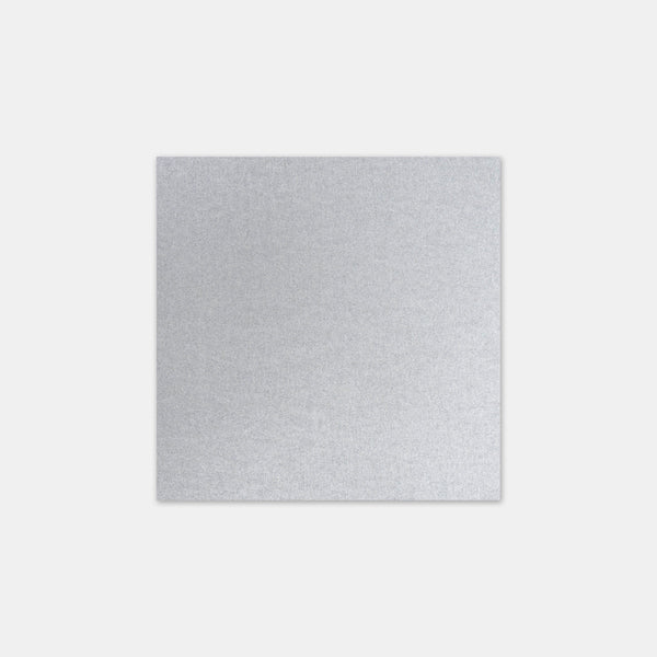 Carte 90x90mm métallisé argent