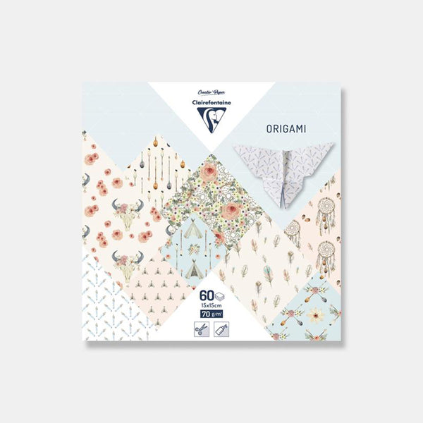 Origami paper 15x15 cm - Boheme chic - 60 sheets