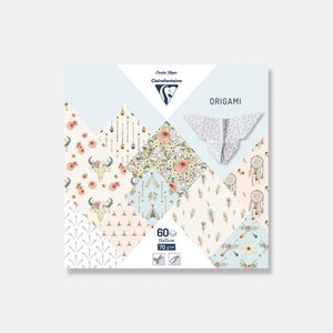 Origami paper 15x15 cm - Boheme chic - 60 sheets