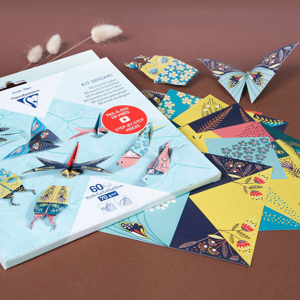 Origami-Set – Insekten-Dekor – 60 Blatt, 3 Größen