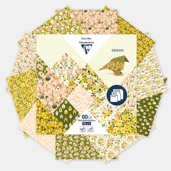 Origami-Papier 3 Größen – Frühling – 60 Blatt