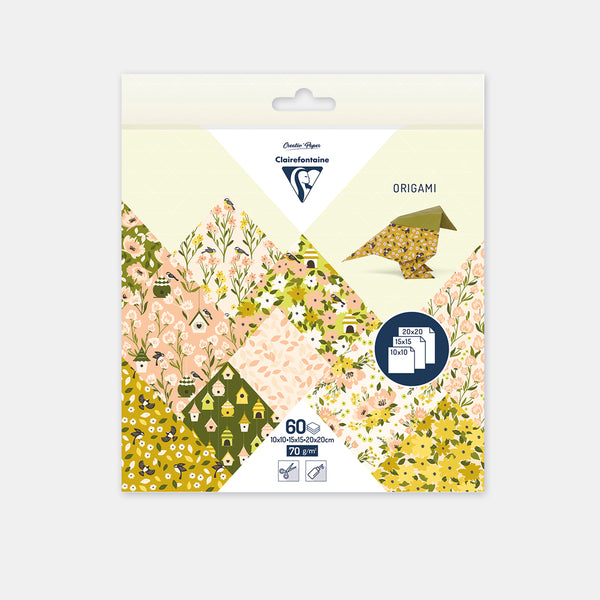 Origami-Papier 3 Größen – Frühling – 60 Blatt
