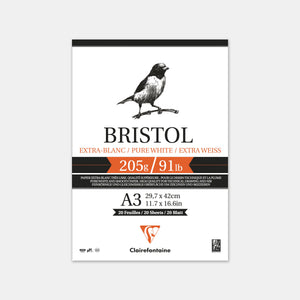 Bristol-Papierblock 205g – A3
