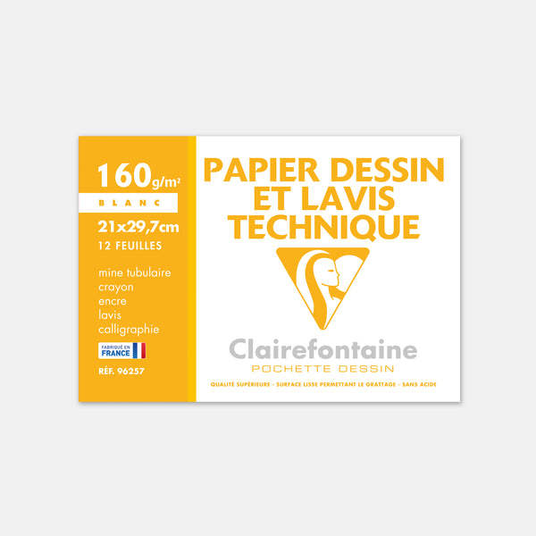 Papierbeutel für technisches Zeichnen 160g - A4