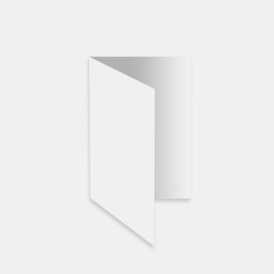 Rectangular pre-folded card 148x210 yard extra-white