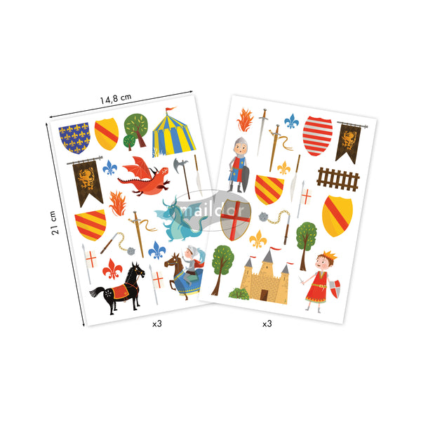 Gommettes Enfants Chevaliers