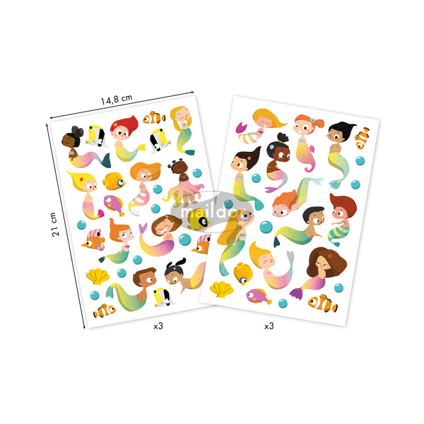 Gommettes Enfants Sirènes