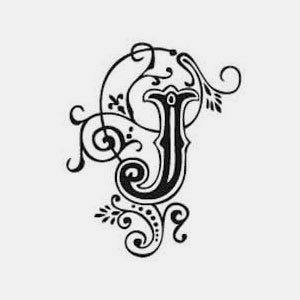 Arabeske-Alphabet-Stempel j