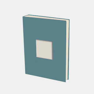 Photo album 30x24 petrol blue canvas cream interior
