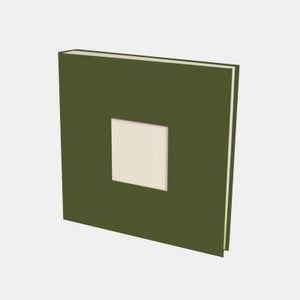 Photo album 30x30 olive canvas cream interior