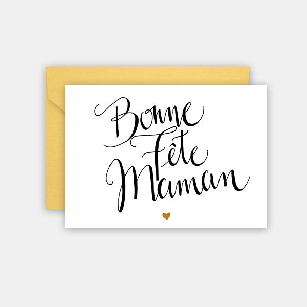 Mother's Day Card - Calligraphy