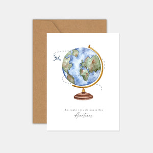 World Map - On the road to new adventures