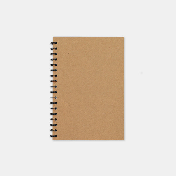 Notizbuch aus recyceltem Kraftpapier, 105 x 155 linierte Seiten
