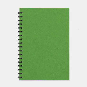 Recyceltes lindgrünes Notizbuch mit 180 x 250 linierten Seiten