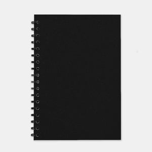 Black recycled notebook 180x250 lined pages