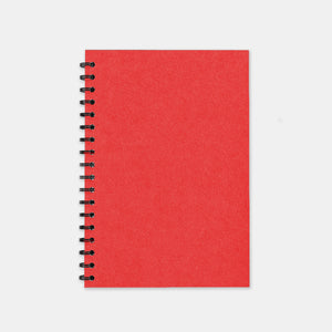 Rotes Recycling-Notizbuch, 148 x 210 einfache Seiten