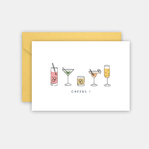 Cocktail-Grußkarte