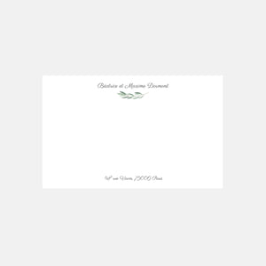 Kleine Foliage-Korrespondenzkarte