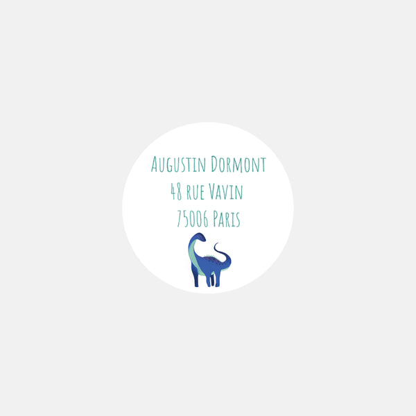Personalisierte passende Dinosaurier-Aufkleber – 48ex