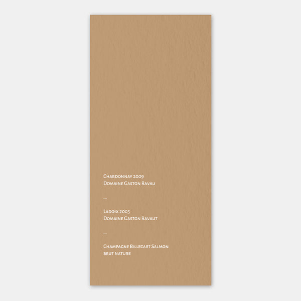 Modern Circle Wedding Menu