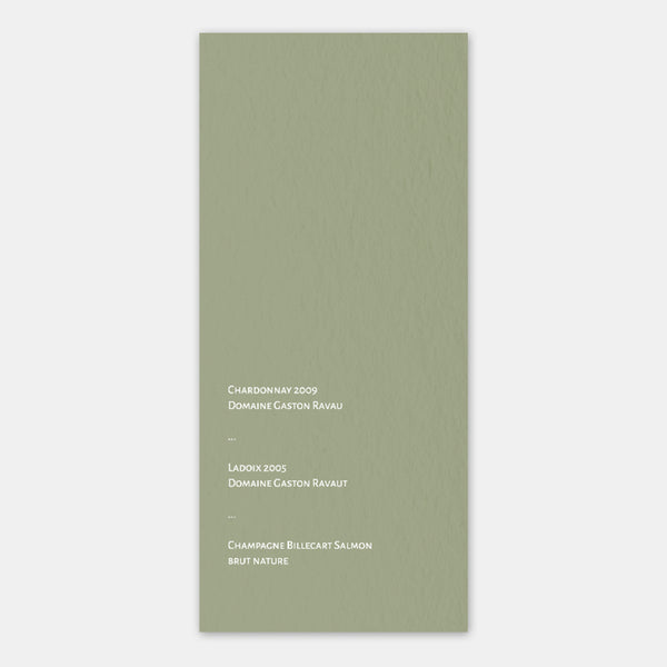 Modern Circle Wedding Menu