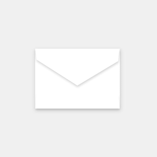 Envelope 90x140 mm white vellum