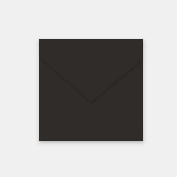 Umschlag 155x155 mm, schwarzes Pergament