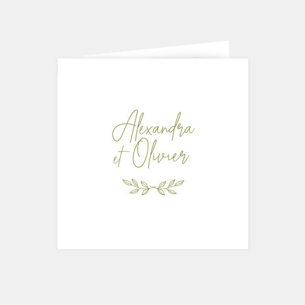 Klassische Hochzeitseinladung auf dem Land
