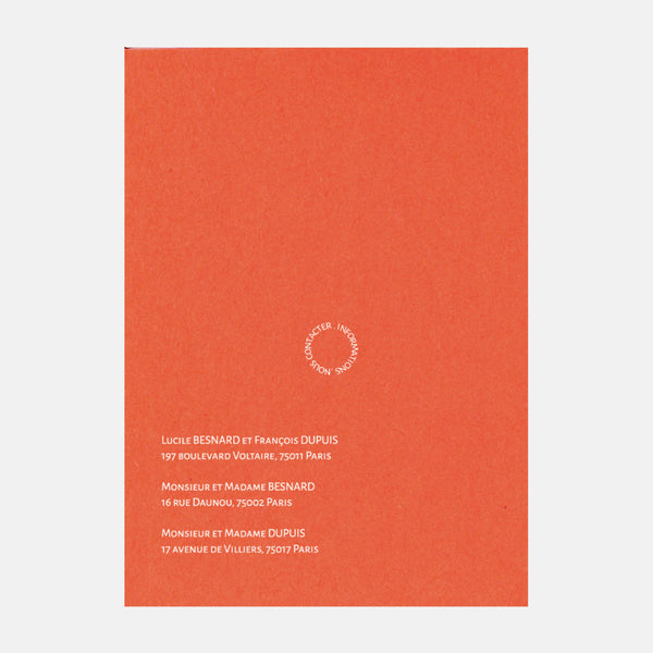 Modern Circle Wedding Invitation