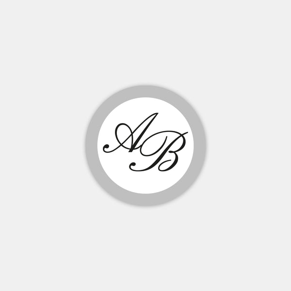 Personalized wax stamp alphabet double initials
