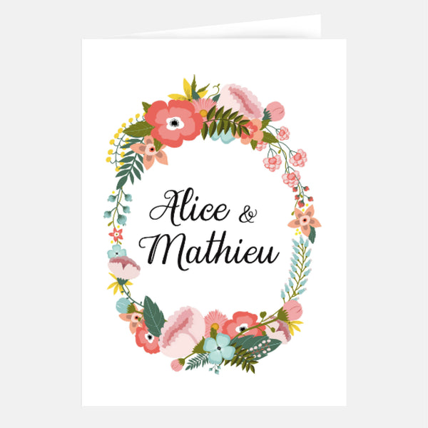 Exotic Crown Wedding Invitation
