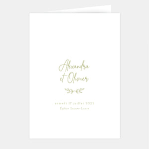 Klassisches Heft zur Landhochzeit